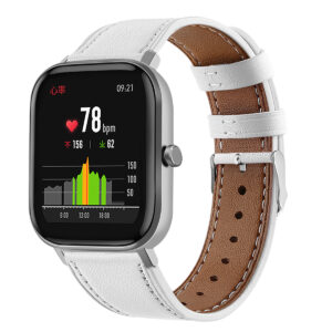 Bracelet de montre en cuir véritable Amazfit