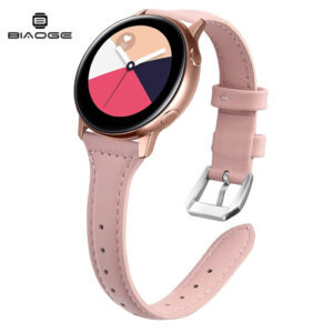 Bracelet fin en cuir de vachette Samsung Galaxy Watch Active