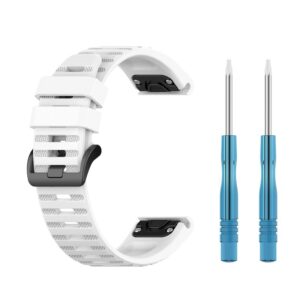 Bracelet Garminfenix6 en silicone à dégagement rapide