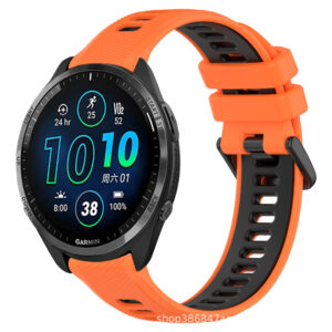 Bracelet en caoutchouc bicolore Garmin Forerunner 935